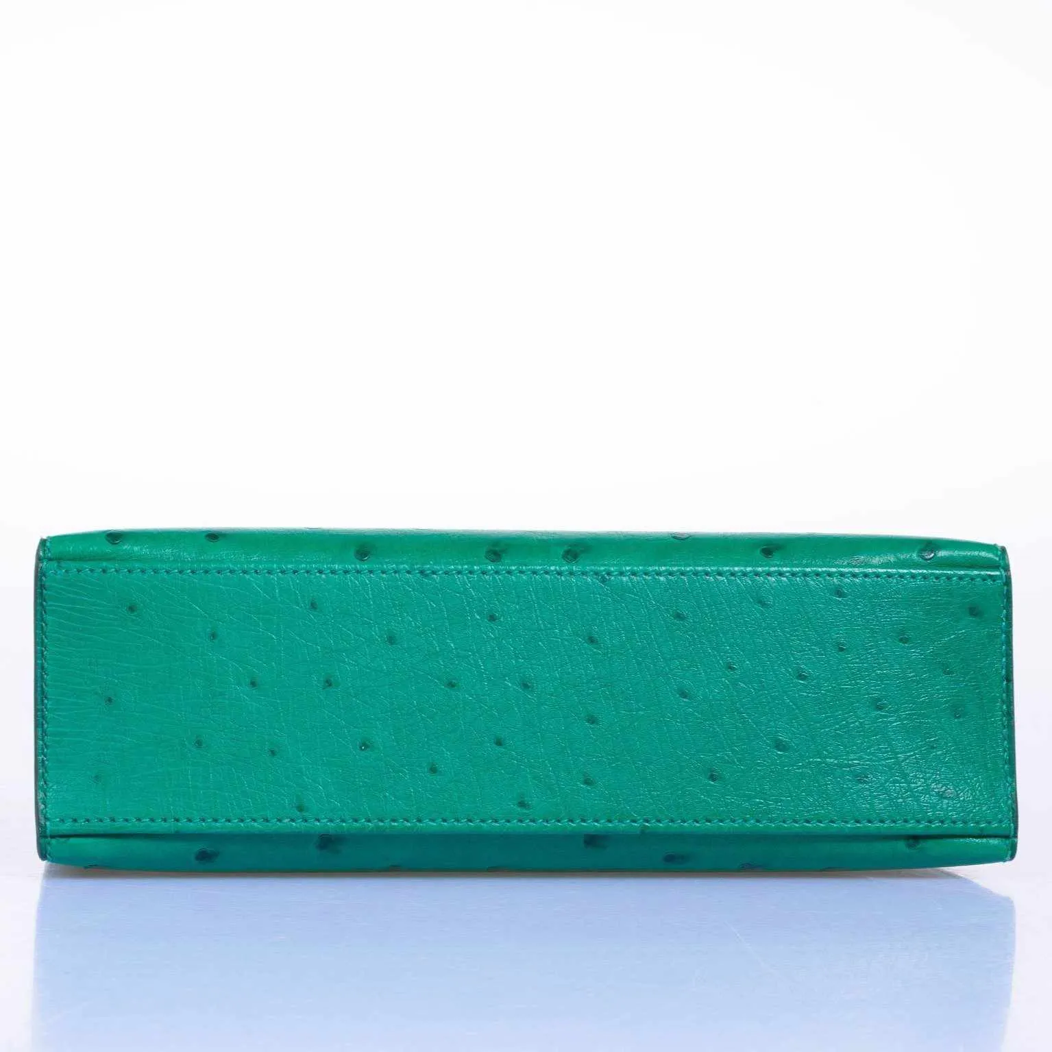 Hermès Kelly JPG Pochette Vert Vertigo Ostrich Gold Hardware