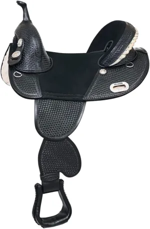 HILASON Western American Leather Trail Barrel Racing Horse Saddle | Horse Saddle | Western Saddle | Treeless Saddle | Saddle for Horses | Horse Leather Saddle