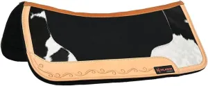 HILASON Western Wool Felt Horse Saddle Pad W/Distressed Wear Leather | Felt Saddle Pad | Felt Saddle Pad for Horses | Western Felt Saddle Pad | Felt Horse Saddle Pad | Wool Felt Horse Pad