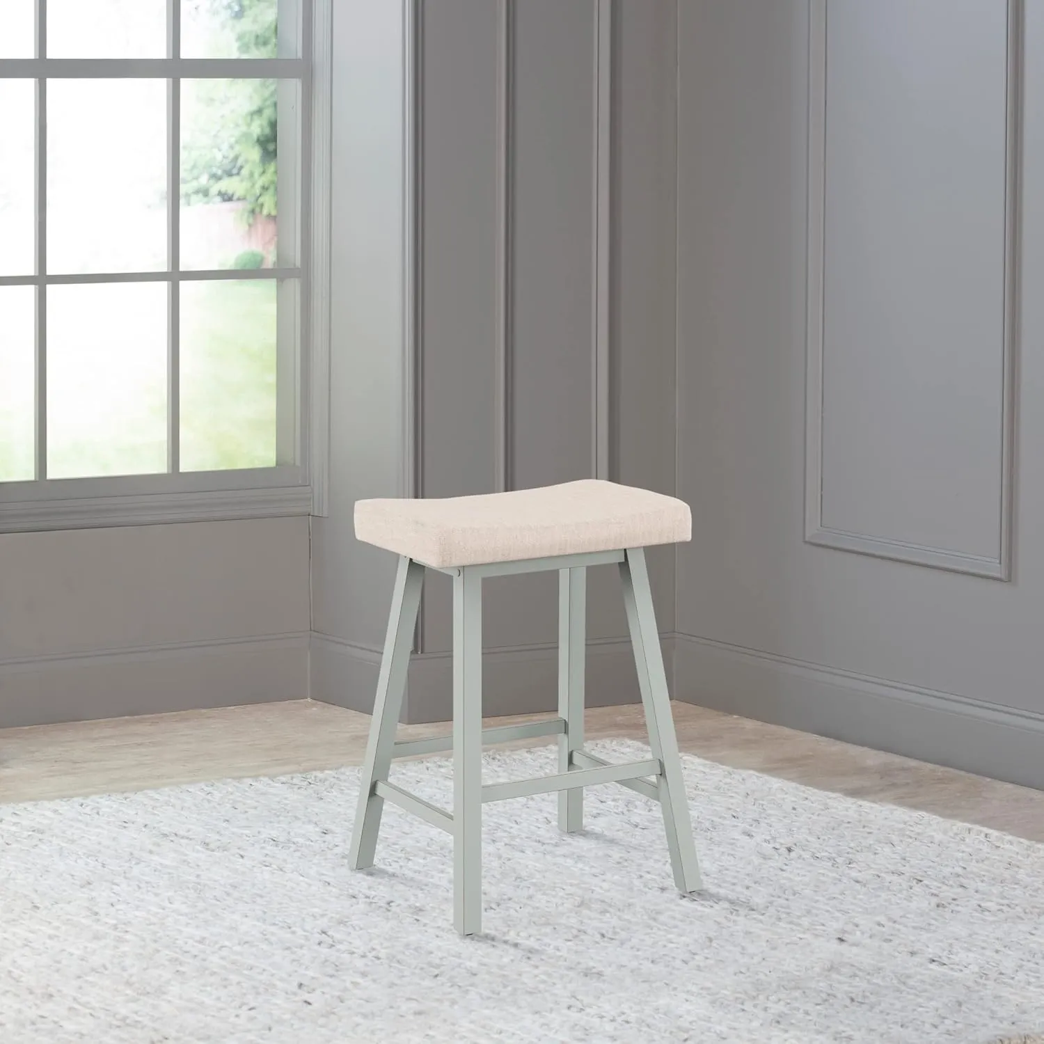 Hillsdale Moreno Backless, Counter Stool, Blue Gray