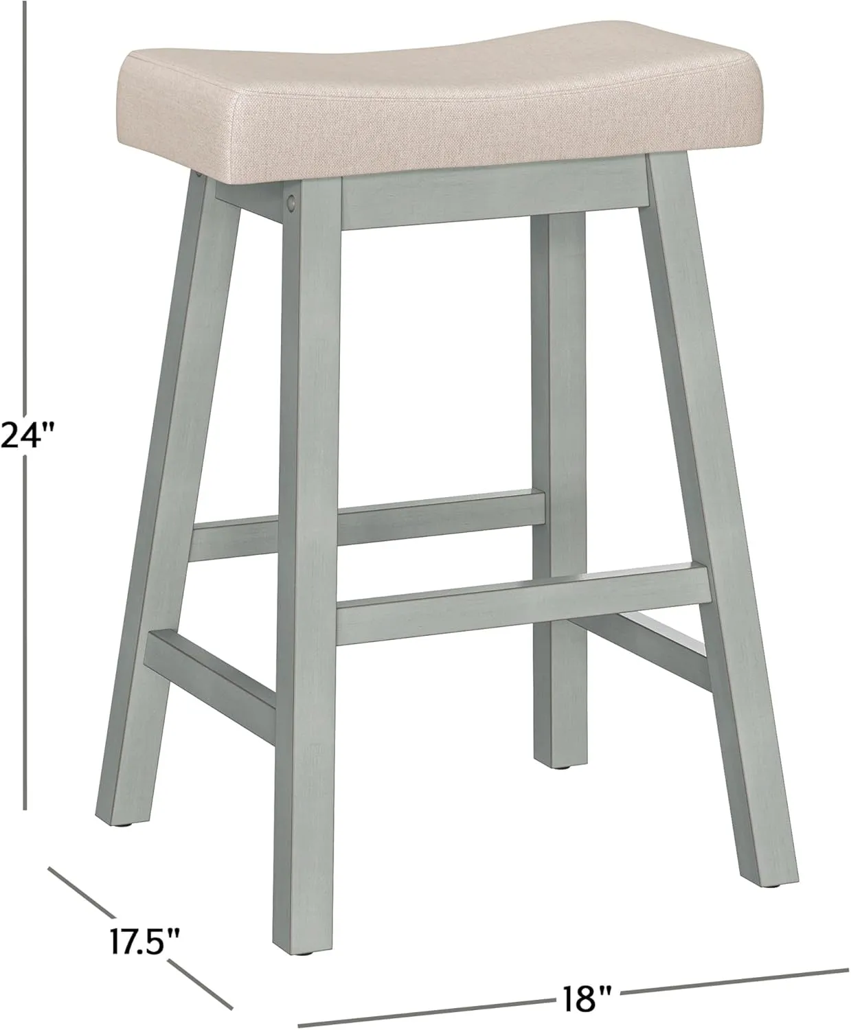 Hillsdale Moreno Backless, Counter Stool, Blue Gray