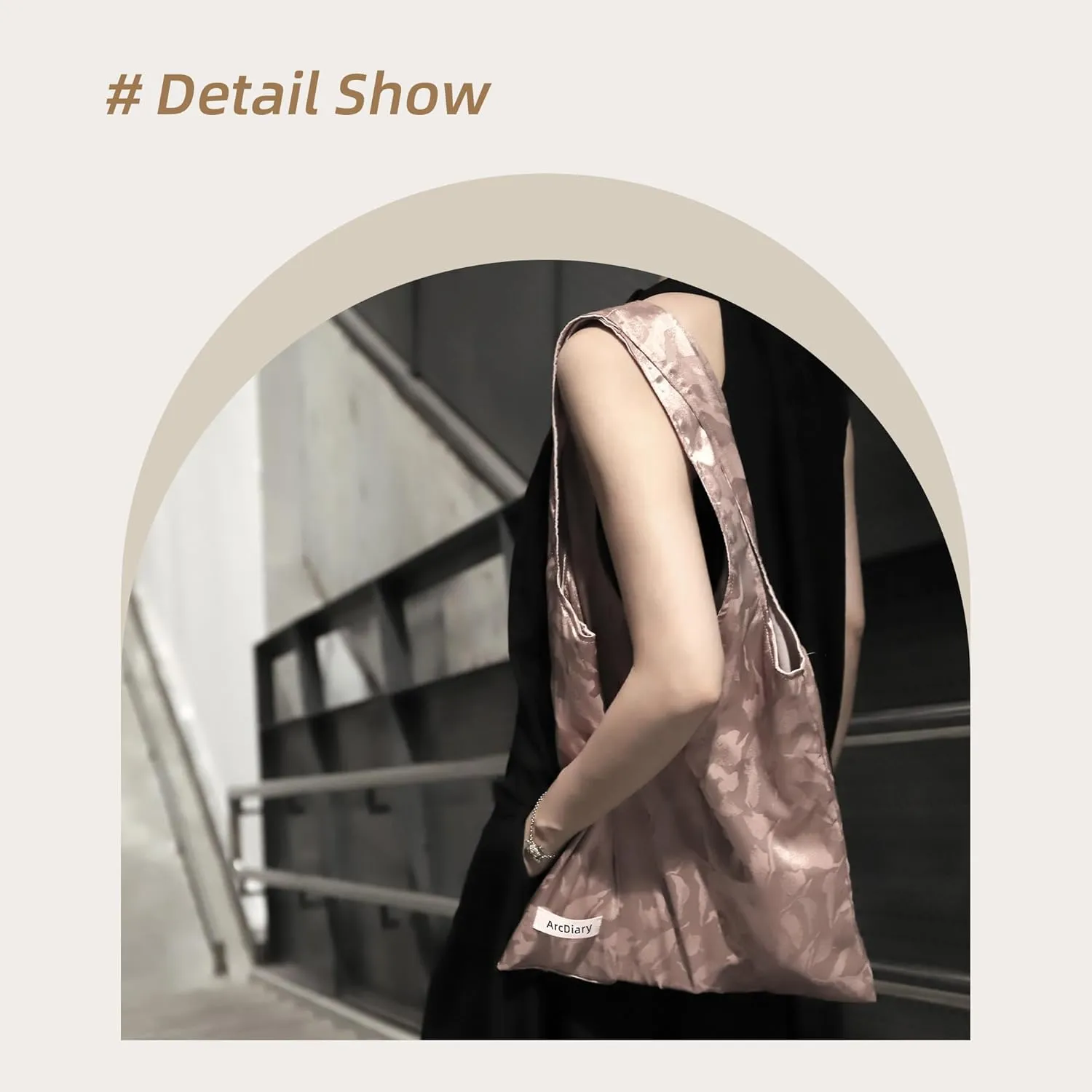 Hobo Bags for Women, Large Capacity Designer Shoulder Tote Bag with Zipper