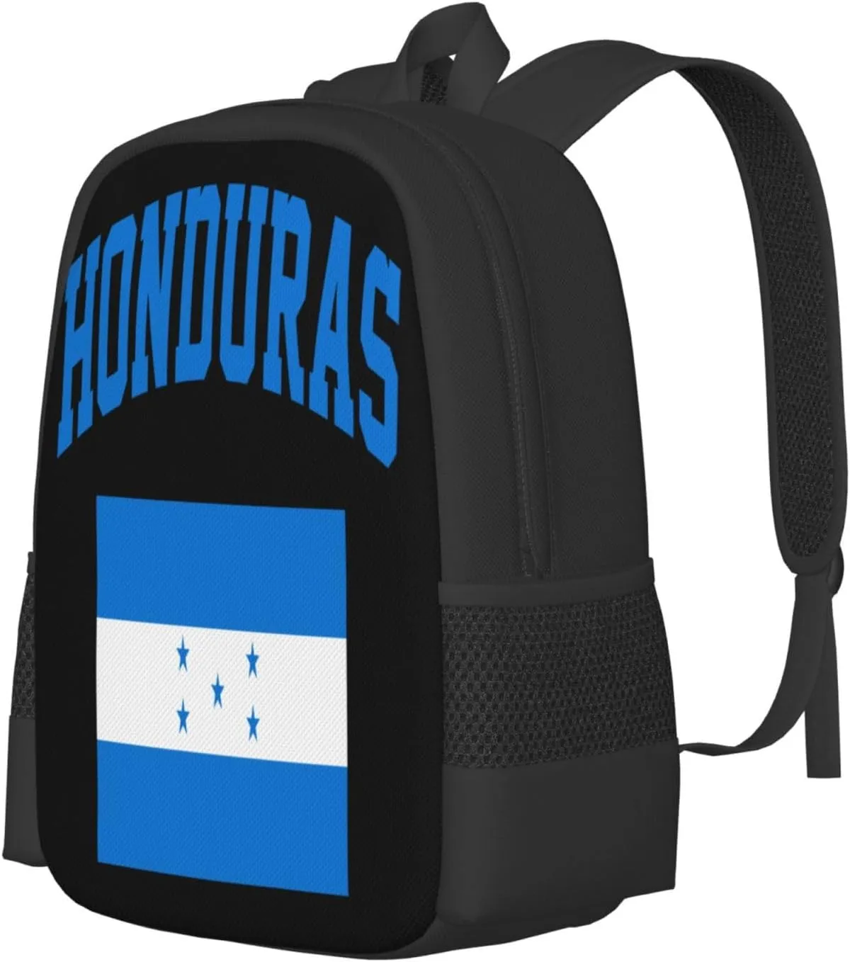 Honduras Flag Casual Backpack Large Capacity Backpacks 15 Inch Laptop Back Pack Travel Rucksack Daypack Commuter Bags with Adjustable Strap for Camping