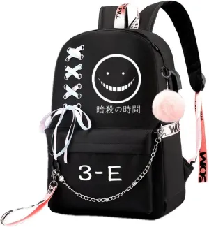 ISaikoy Anime Assassination Classroom Backpack Satchel Bookbag Daypack School Bag Shoulder Bag