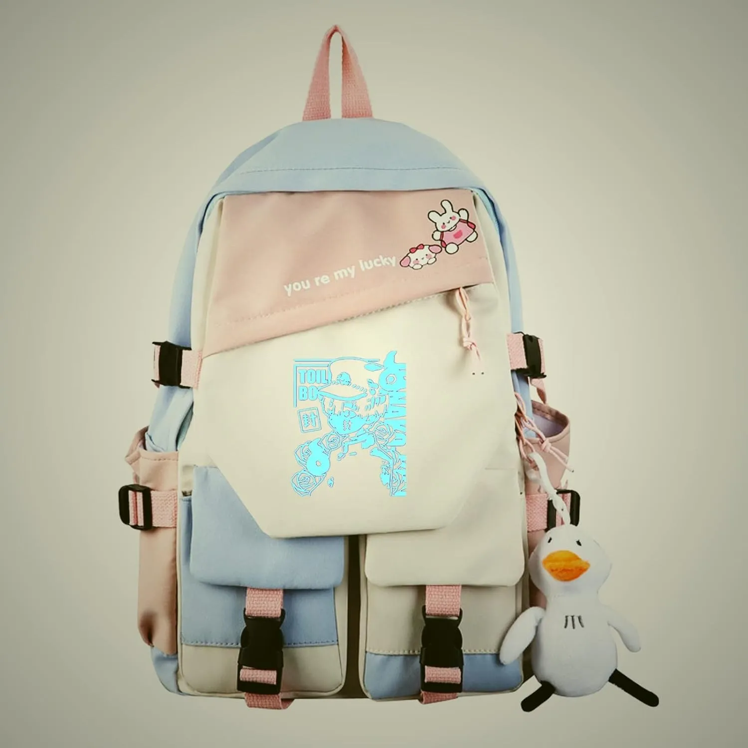 ISaikoy Anime Toilet-bound Hanako-kun Backpack Bookbag Shoulder School Bag Daypack Laptop Bag 12