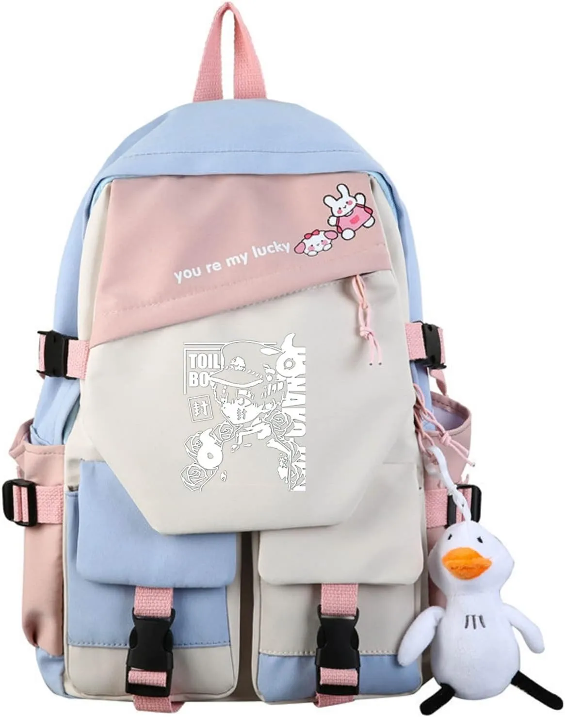 ISaikoy Anime Toilet-bound Hanako-kun Backpack Bookbag Shoulder School Bag Daypack Laptop Bag 12