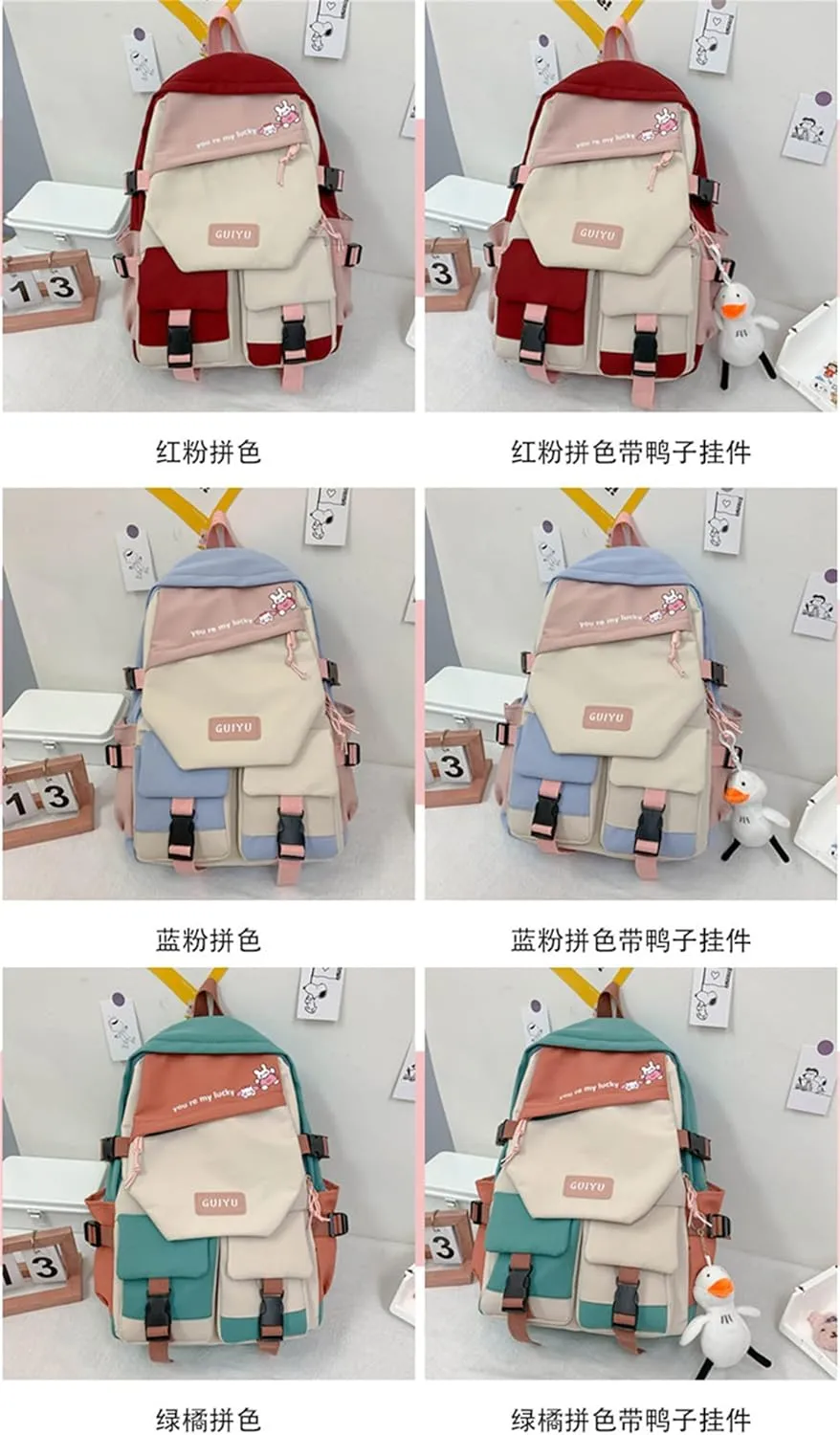 ISaikoy Anime Toilet-bound Hanako-kun Backpack Bookbag Shoulder School Bag Daypack Laptop Bag 12