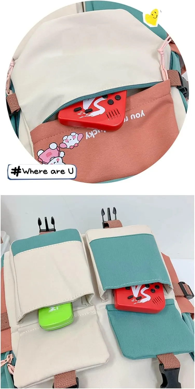 ISaikoy Anime Toilet-bound Hanako-kun Backpack Bookbag Shoulder School Bag Daypack Laptop Bag 12