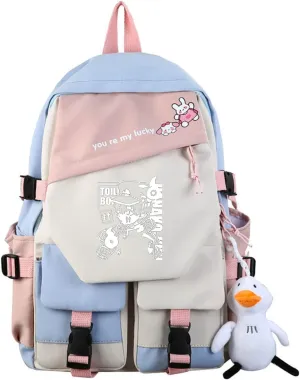 ISaikoy Anime Toilet-bound Hanako-kun Backpack Bookbag Shoulder School Bag Daypack Laptop Bag 12