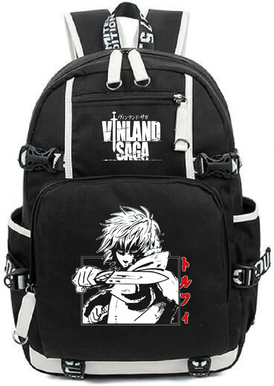 ISaikoy Anime VINLAND SAGA Backpack Rucksack Bookbag Student School Bag Daypack Satchel Handbag B8