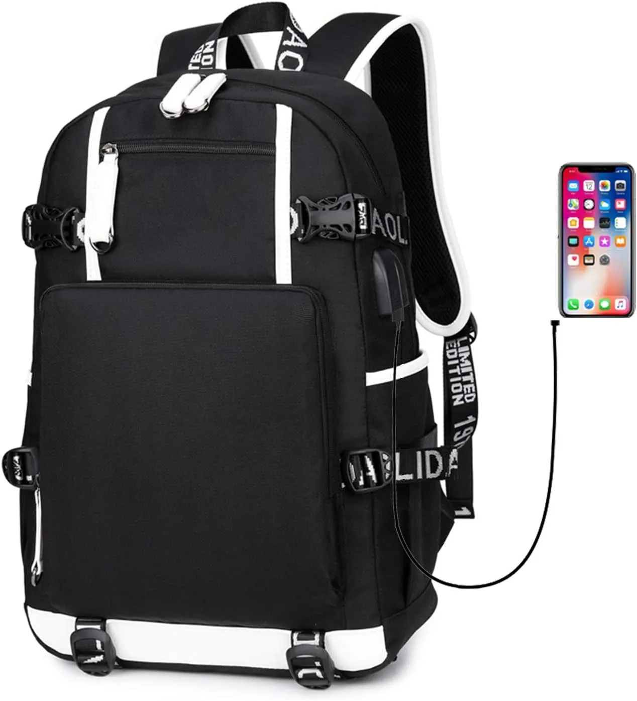 ISaikoy Anime VINLAND SAGA Backpack Rucksack Bookbag Student School Bag Daypack Satchel Handbag B8
