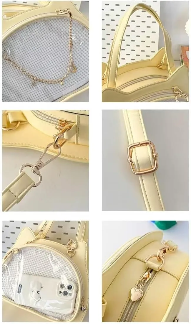 Ita Bag Crossbody Kawaii Anime Pin Display Cat Star Moon Heart Charms