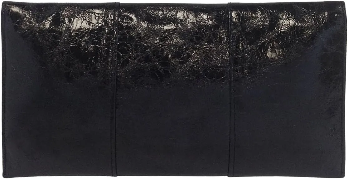 JNB Women's Metallic Material Clutch Purse
