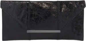 JNB Women's Metallic Material Clutch Purse