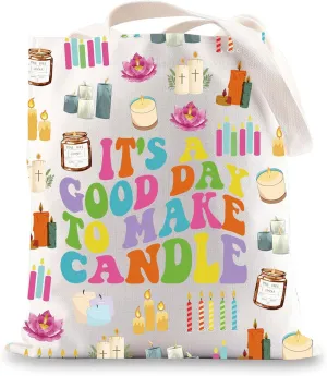JNIAP Candle Making Tote Bag Candle Lover Gift Candle Maker Gift Crafter Gift Candle Lady Gift Candle Making Shoulder Bag