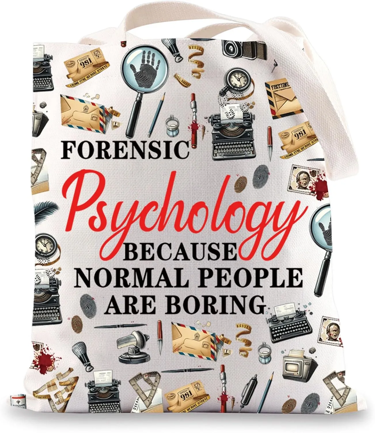 JNIAP Forensic Psychologist Tote Bag Forensic Psychologist Gifts Because Normal People Are Boring
