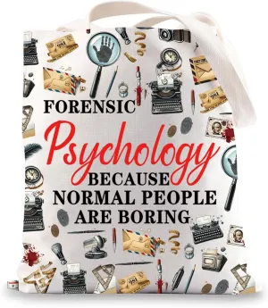 JNIAP Forensic Psychologist Tote Bag Forensic Psychologist Gifts Because Normal People Are Boring
