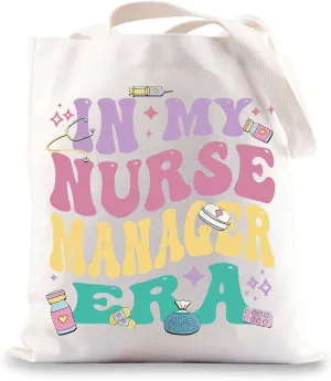 JNIAP Nurse Manager Tote Bag Nursing Supervisor Gift In My Nurse Manager Era Gifts Nursing Manager Shoulder Bag