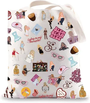 JNIAP Singer Inspired Tote Bag Singer Fans Gifts Espresso Lover Tote Bags Singers Tour Merchandise