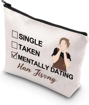 JNIAP Stay Han Makeup Bag Stay Quokka Gifts Single Taken Mentally Dating With Han Gifts Stay Member Gifts (WITH HAN mb)