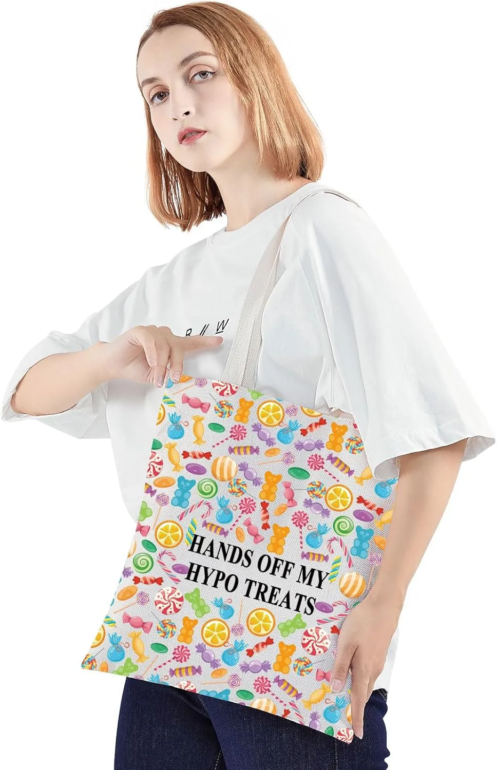 JNIAP Type 1 Diabetes Snack Bag Emergency Snacks Kit Hands Off My Hypo Treats T1D Warrior Gift Diabetic Supply Kit (HANDS OFF tb)