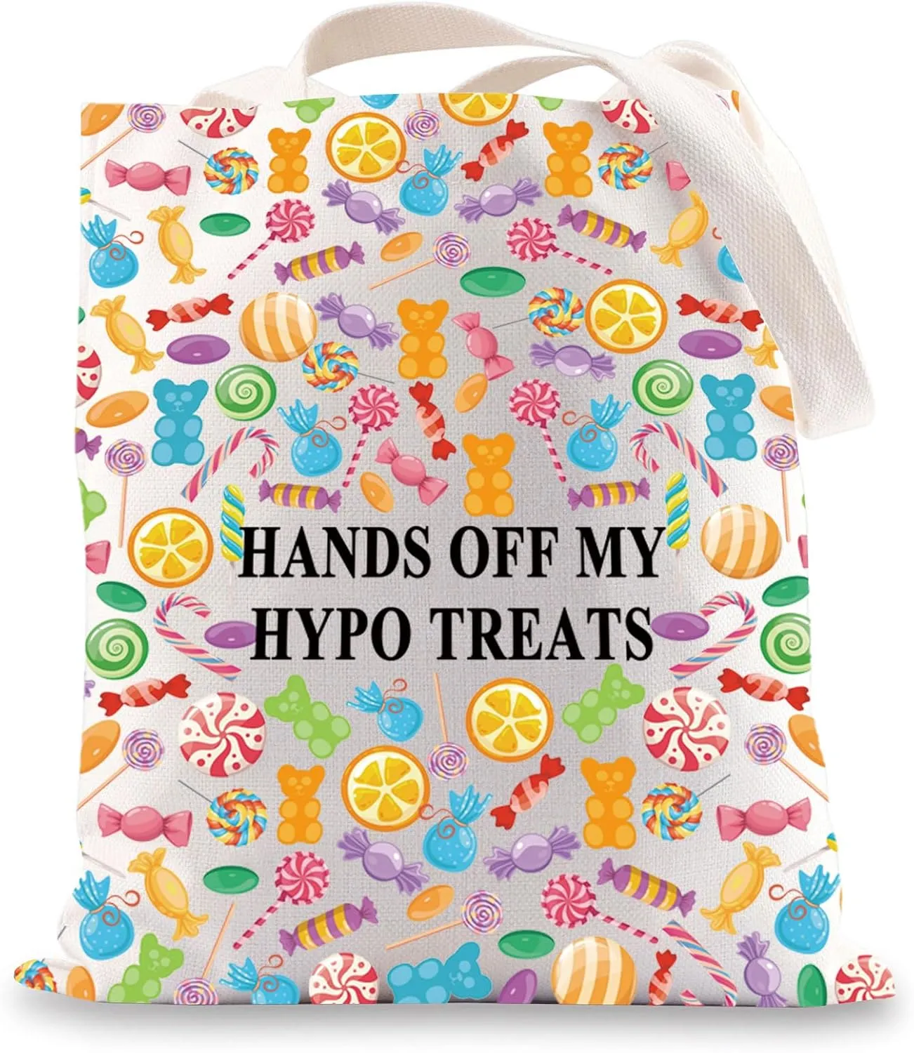 JNIAP Type 1 Diabetes Snack Bag Emergency Snacks Kit Hands Off My Hypo Treats T1D Warrior Gift Diabetic Supply Kit (HANDS OFF tb)