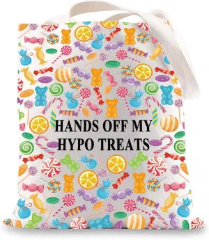 JNIAP Type 1 Diabetes Snack Bag Emergency Snacks Kit Hands Off My Hypo Treats T1D Warrior Gift Diabetic Supply Kit (HANDS OFF tb)