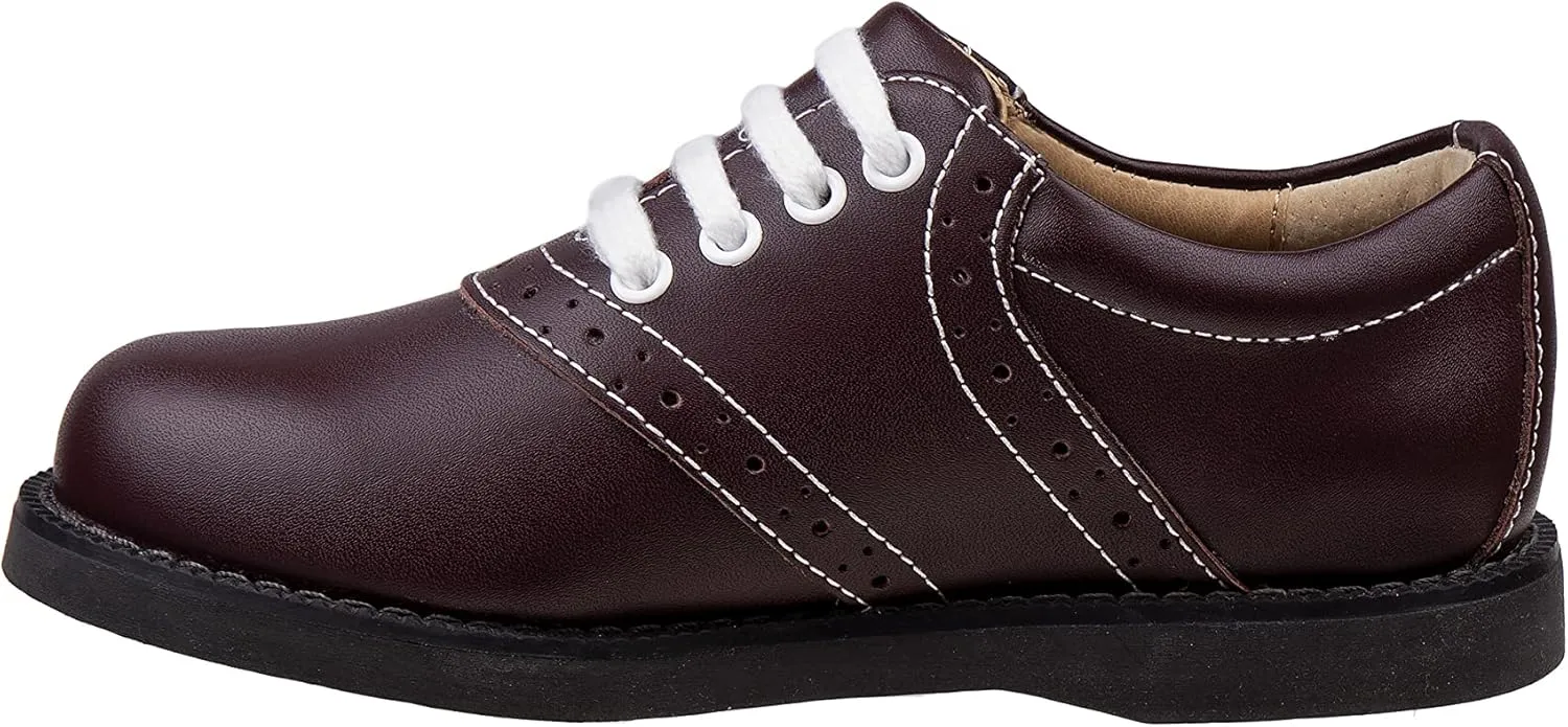 Josmo Unisex-Child Girls Oxfords Saddle Uniform School Leather Shoes