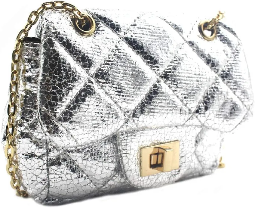 JUMISEE Little Girls Leopard Print Purse Crossbody Bag Quilted Chain Shoulder Handbag Wallet for Women