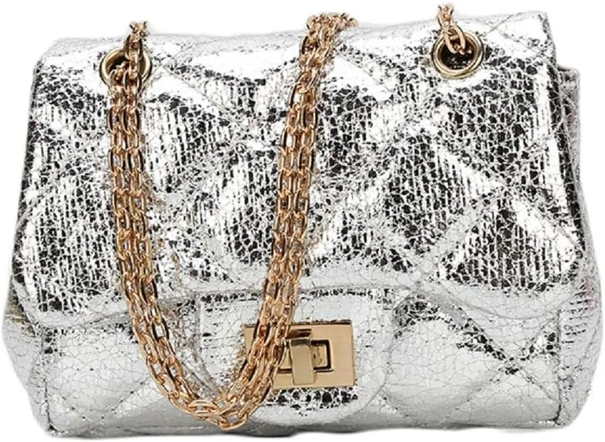 JUMISEE Little Girls Leopard Print Purse Crossbody Bag Quilted Chain Shoulder Handbag Wallet for Women