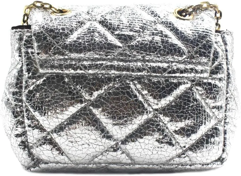 JUMISEE Little Girls Leopard Print Purse Crossbody Bag Quilted Chain Shoulder Handbag Wallet for Women