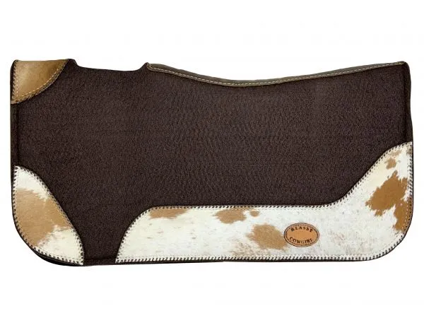 Klassy Cowgirl 28x30 Barrel Style Pad with Hair on Cowhide