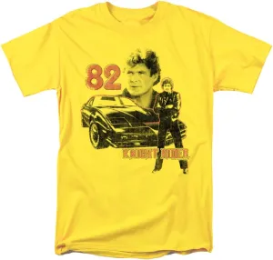 Knight Rider 1982 Unisex Adult T-Shirt, Yellow, X-Large