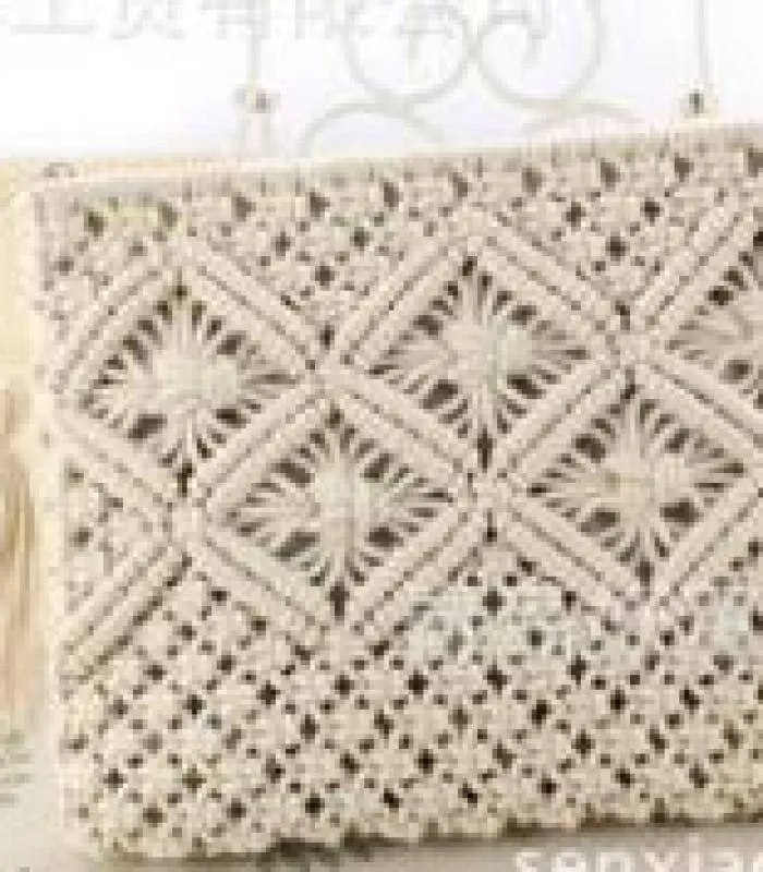 Knitted Bohemia Tasseled Handbag