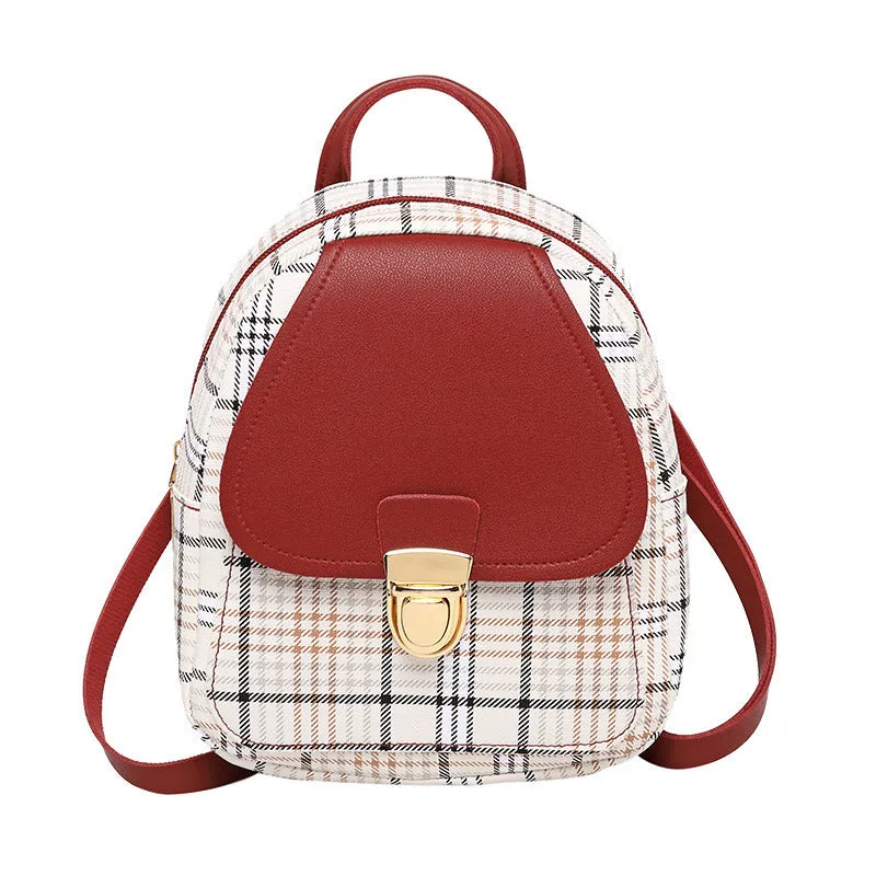 Korean Style Fashion Portable Contrast Color Backpacks
