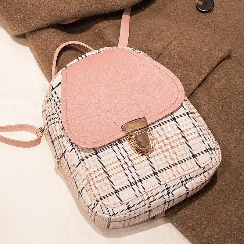 Korean Style Fashion Portable Contrast Color Backpacks