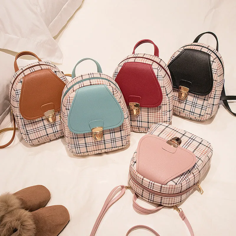 Korean Style Fashion Portable Contrast Color Backpacks