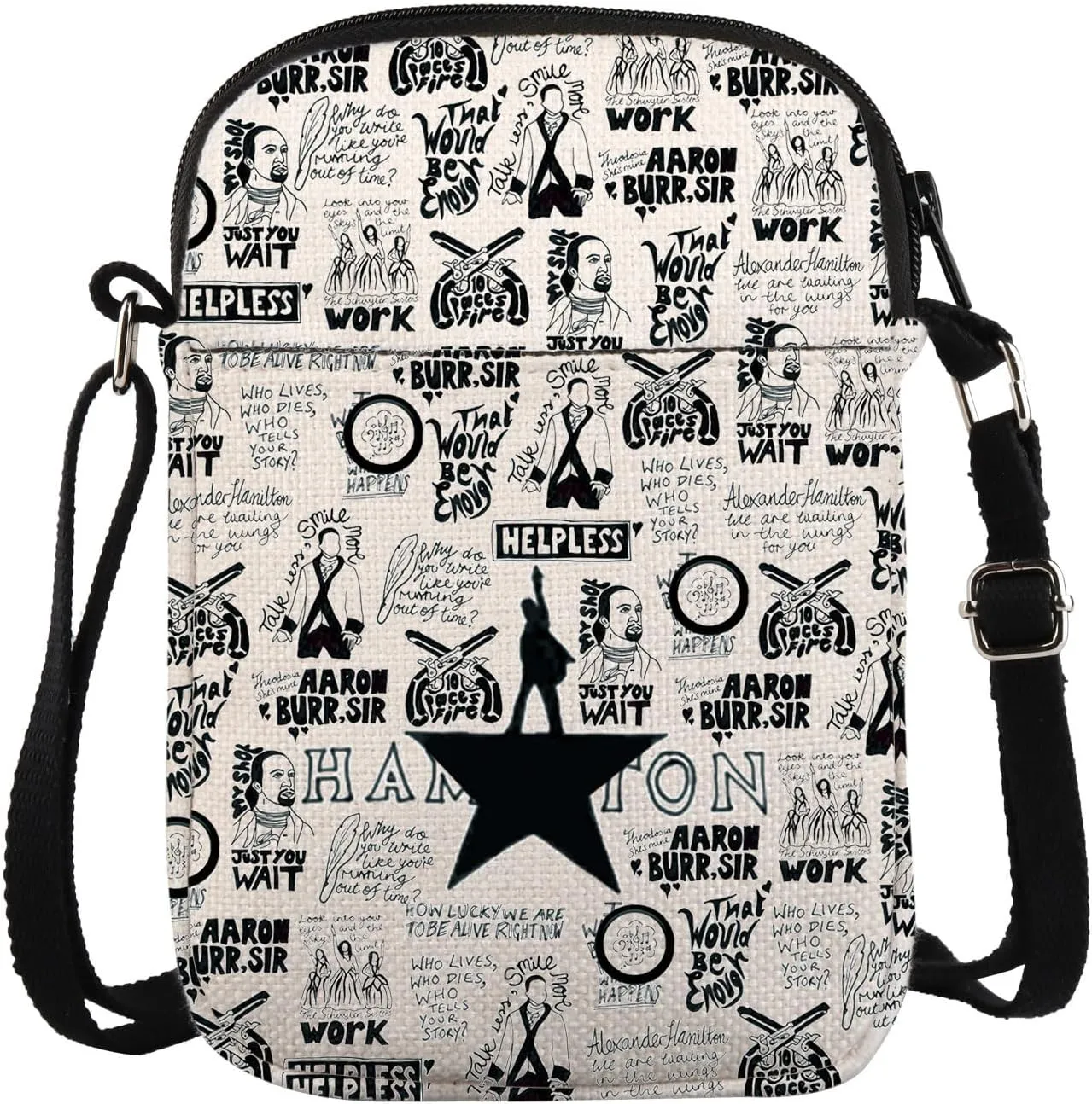 KUIYAI Musical Crossbody Bag Musical Lovers Gift Musical Inspired Gift
