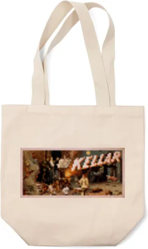 Lantern Press Kellar in a Room Full of Magic, Vintage Theater Advertisement (100% Cotton Canvas Reusable Tote Bag)