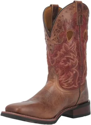 Laredo Mens Ross Square Toe Casual Boots Mid Calf - Brown