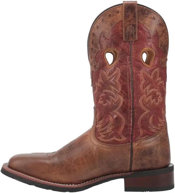 Laredo Mens Ross Square Toe Casual Boots Mid Calf - Brown