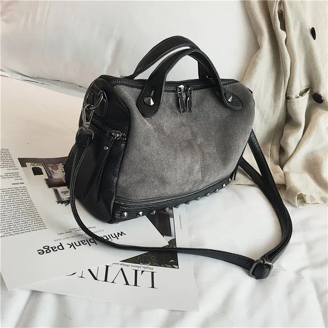 Large Capacity Leather Top-handle Bags