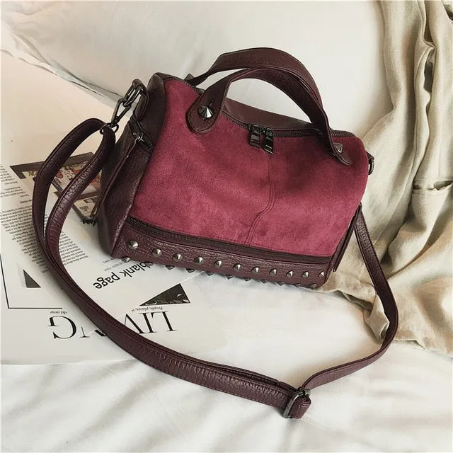 Large Capacity Leather Top-handle Bags
