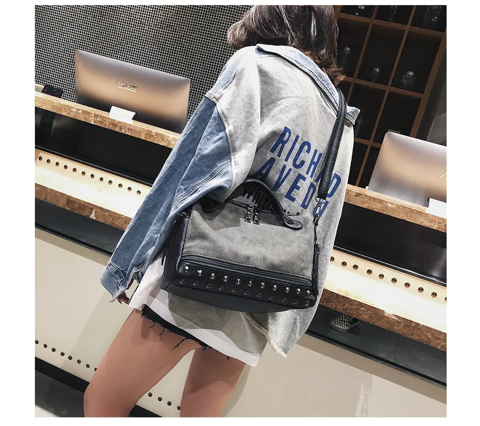 Large Capacity Leather Top-handle Bags
