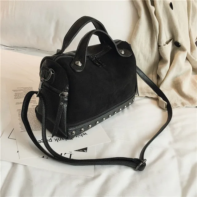 Large Capacity Leather Top-handle Bags