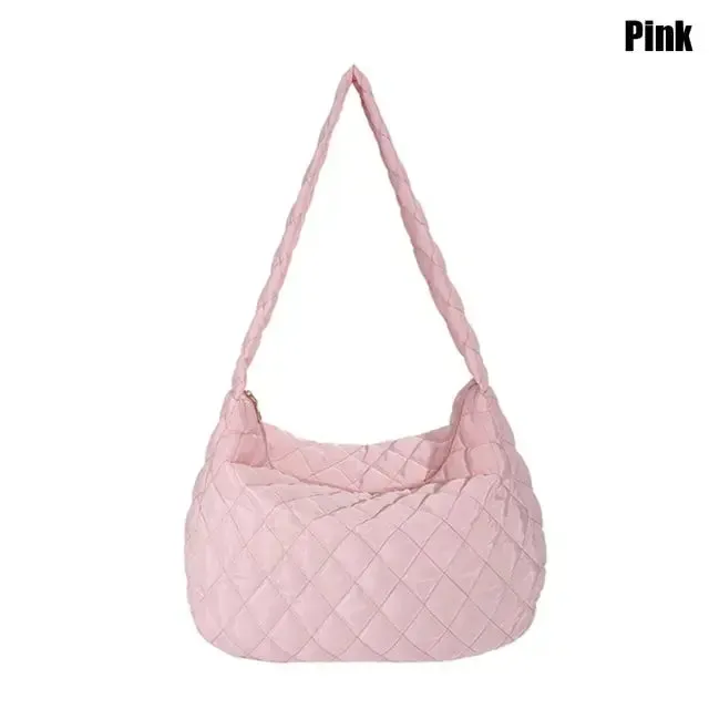 Large Capacity Quilted Tote Bag