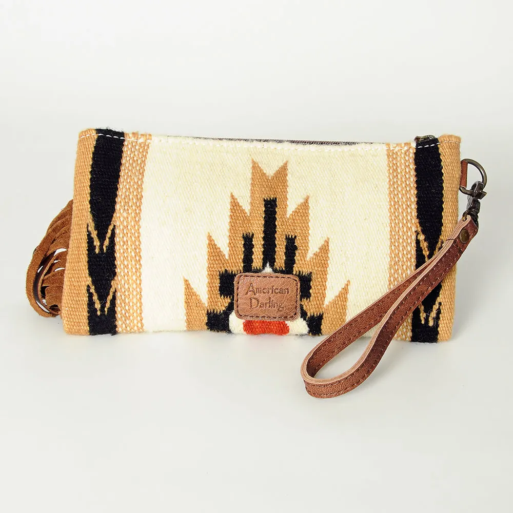 LC-ADBG344 Wristlet Genuine Western Leather Women Bag Paisley