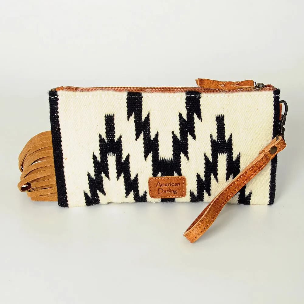 LC-ADBG344 Wristlet Genuine Western Leather Women Bag Paisley