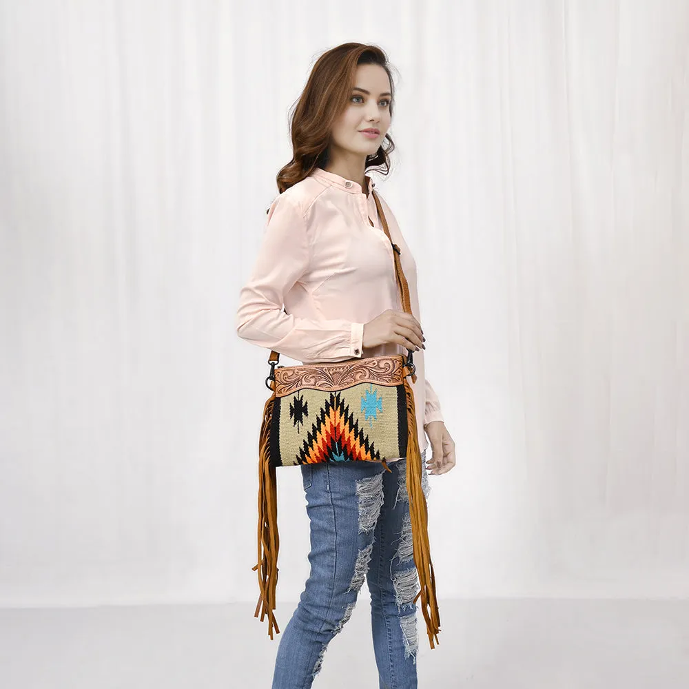 LC-ADBGZ184L  Crossbody Genuine Western Leather Women Bag Becca