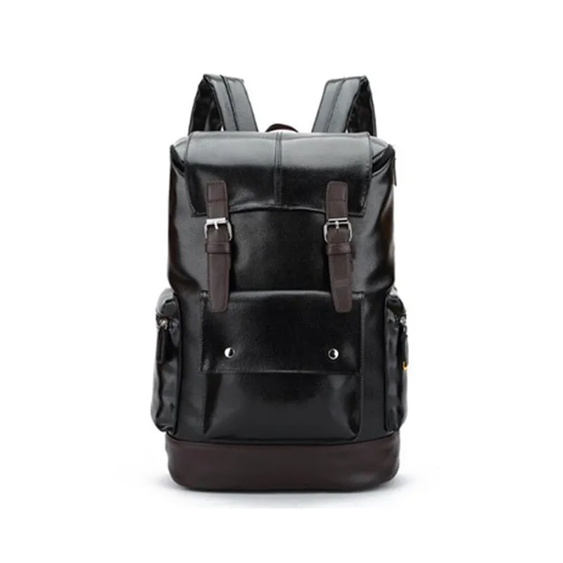 Leather Backpack For Men Black Color